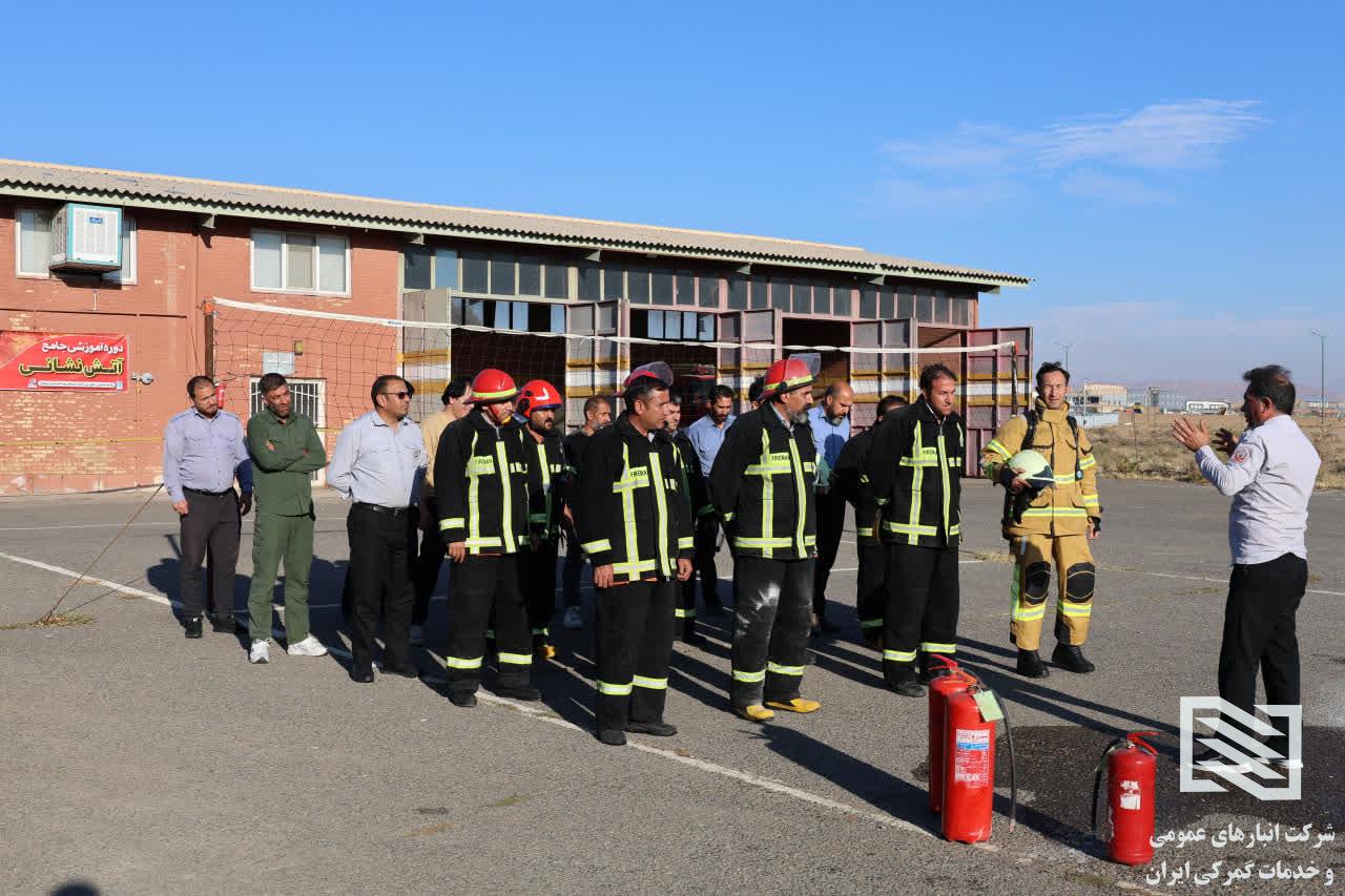 برگزاری مانور آتش‌نشانی در منطقه ویژه اقتصادی سهلان 13