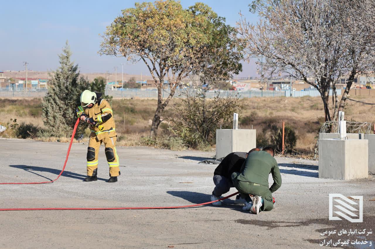 برگزاری مانور آتش‌نشانی در منطقه ویژه اقتصادی سهلان 9