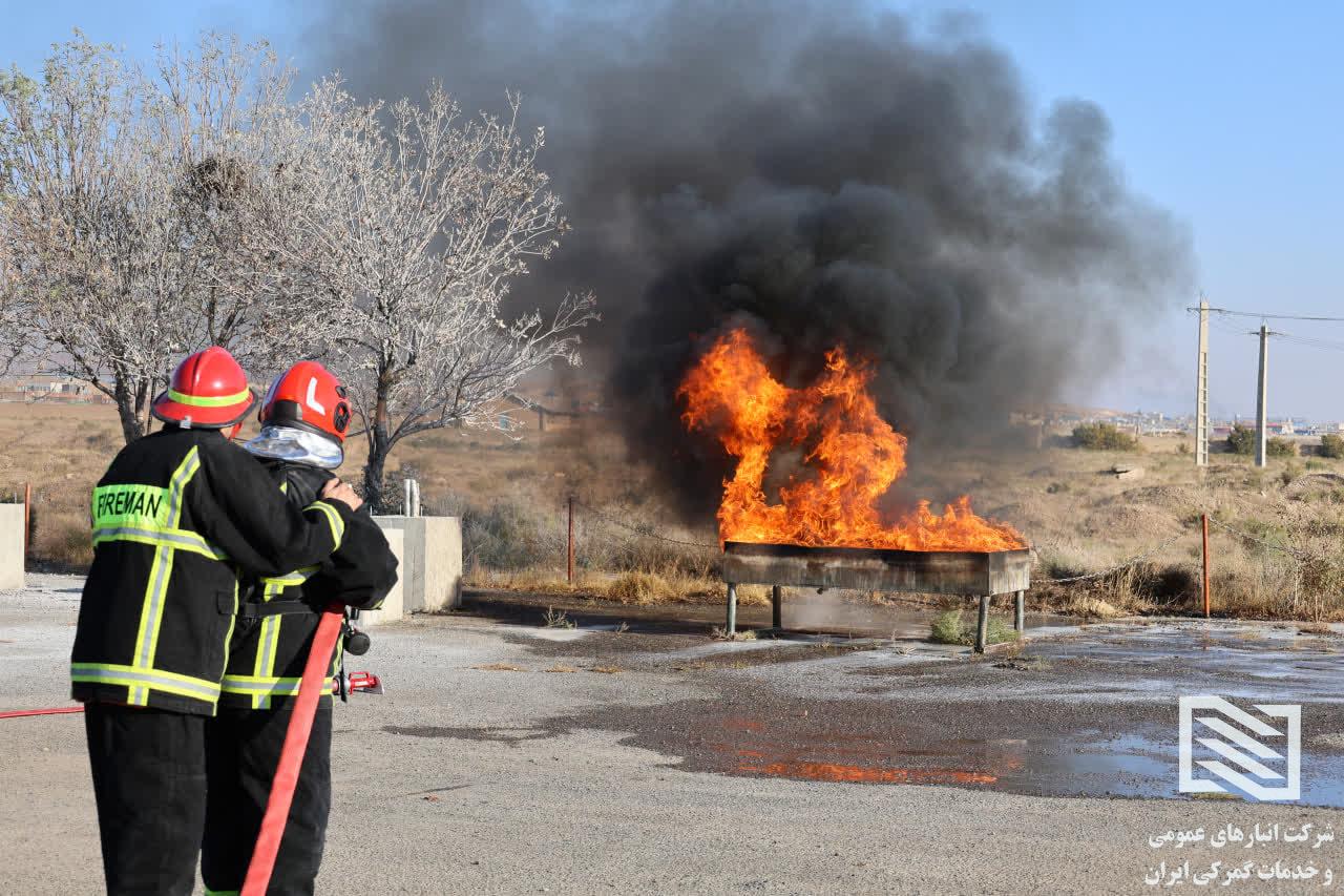 برگزاری مانور آتش‌نشانی در منطقه ویژه اقتصادی سهلان 7