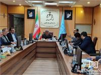 جلسه مدیرعامل شرکت انبارهای عمومی و خدمات گمرکی ایران در با مدیران ارشد دادستانی کل کشور برای حل موضوع رسوب کالا در انبارهای