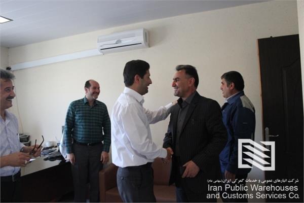 دیدار سرپرست شرکت انبارهای عمومی و خدمات گمرکی منطقه ویژه اقتصادی سهلان با کارکنان