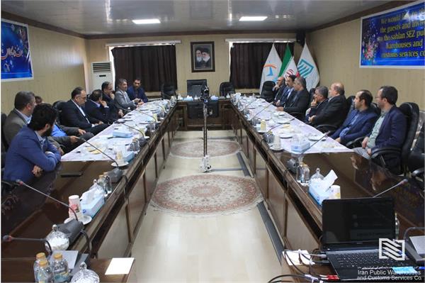 نشست مشترک ناظر گمرکات استان، مدیرکل گمرک سهلان و اعضاء اتاق بازرگانی با سرپرست و مدیران شرکت انبارهای عمومی و خدمات گمرکی منطقه ویژه اقتصادی سهلان